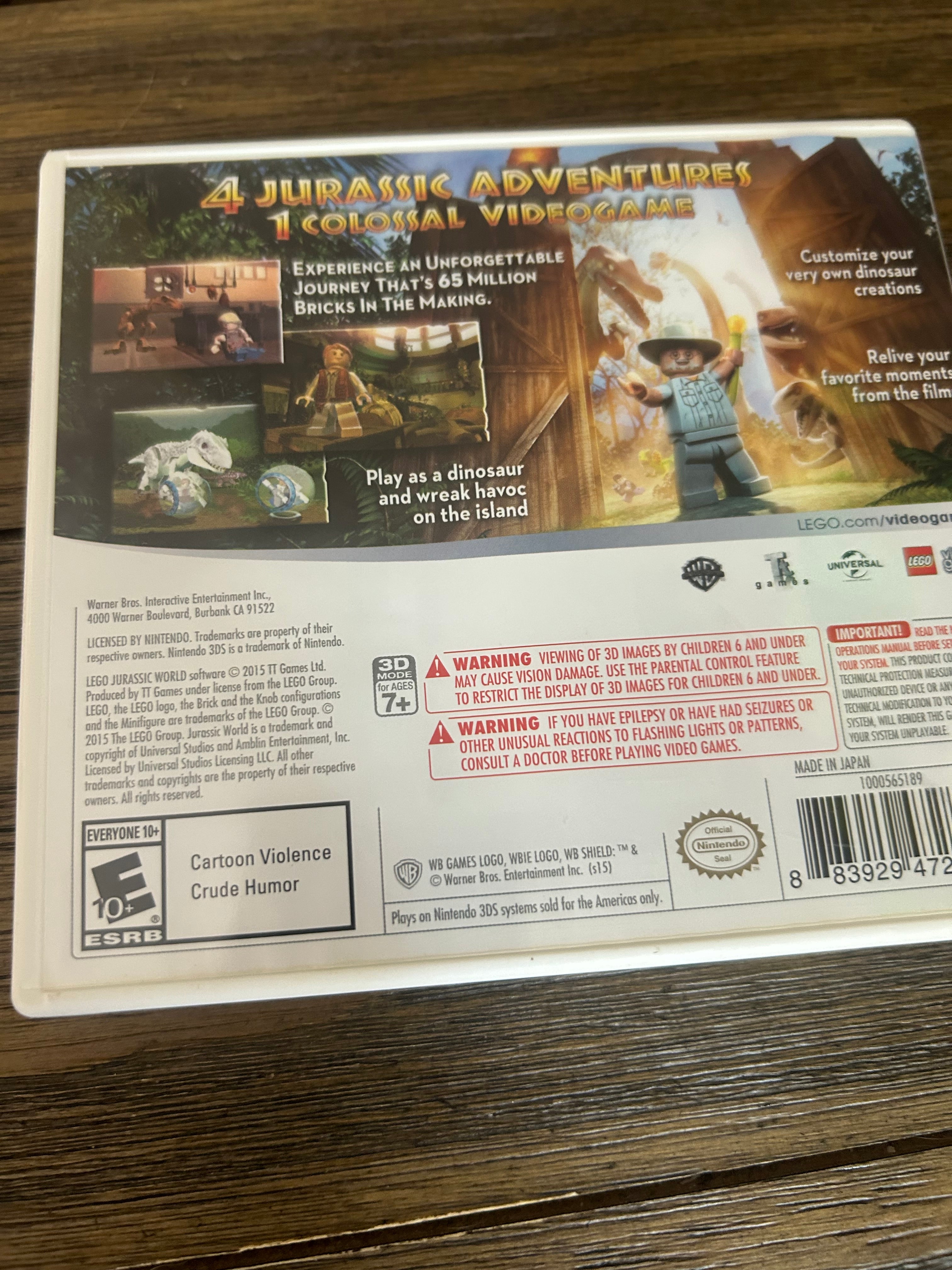 Lego Jurassic world 3ds