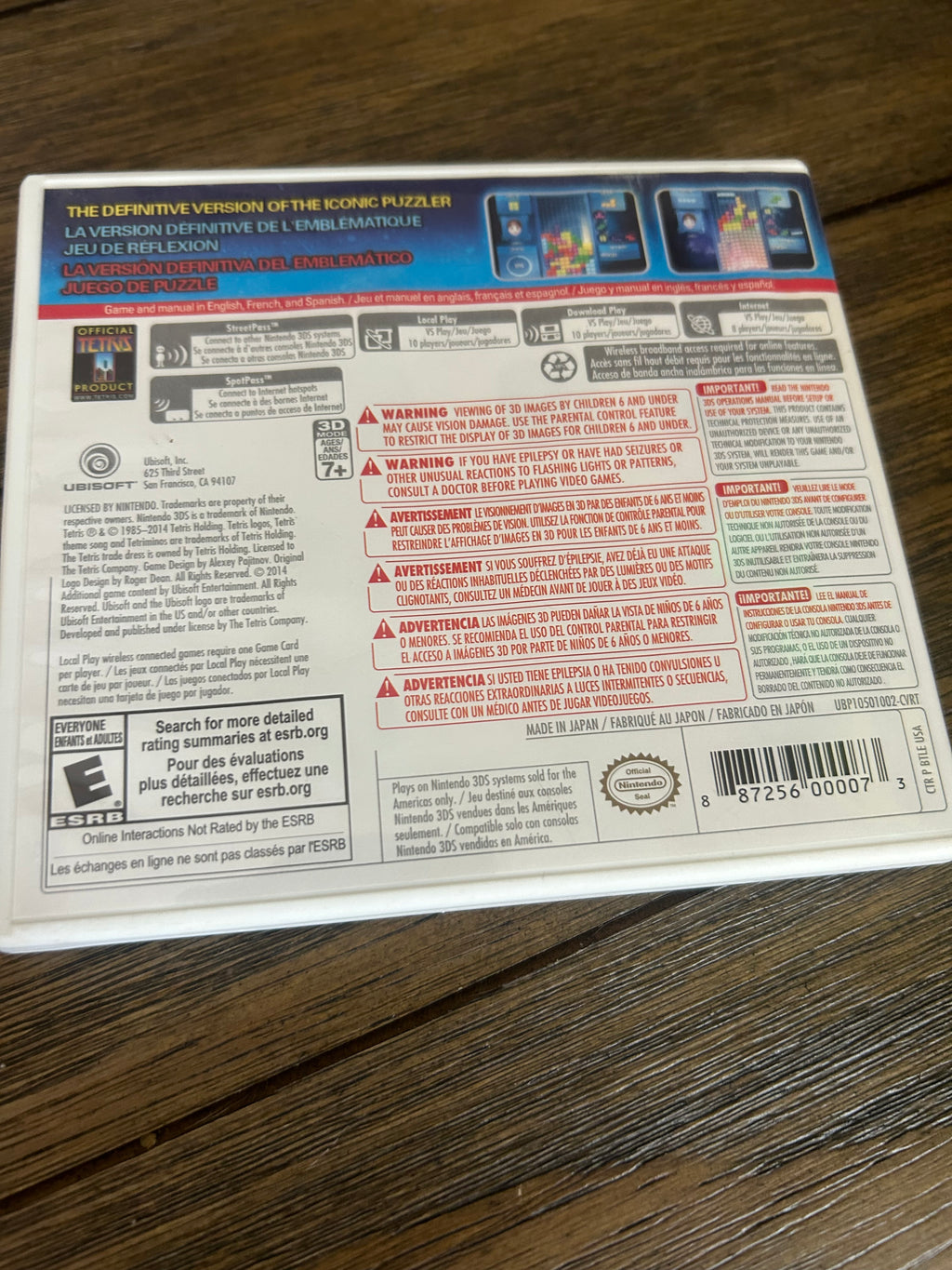 Tetris ultimate 3ds