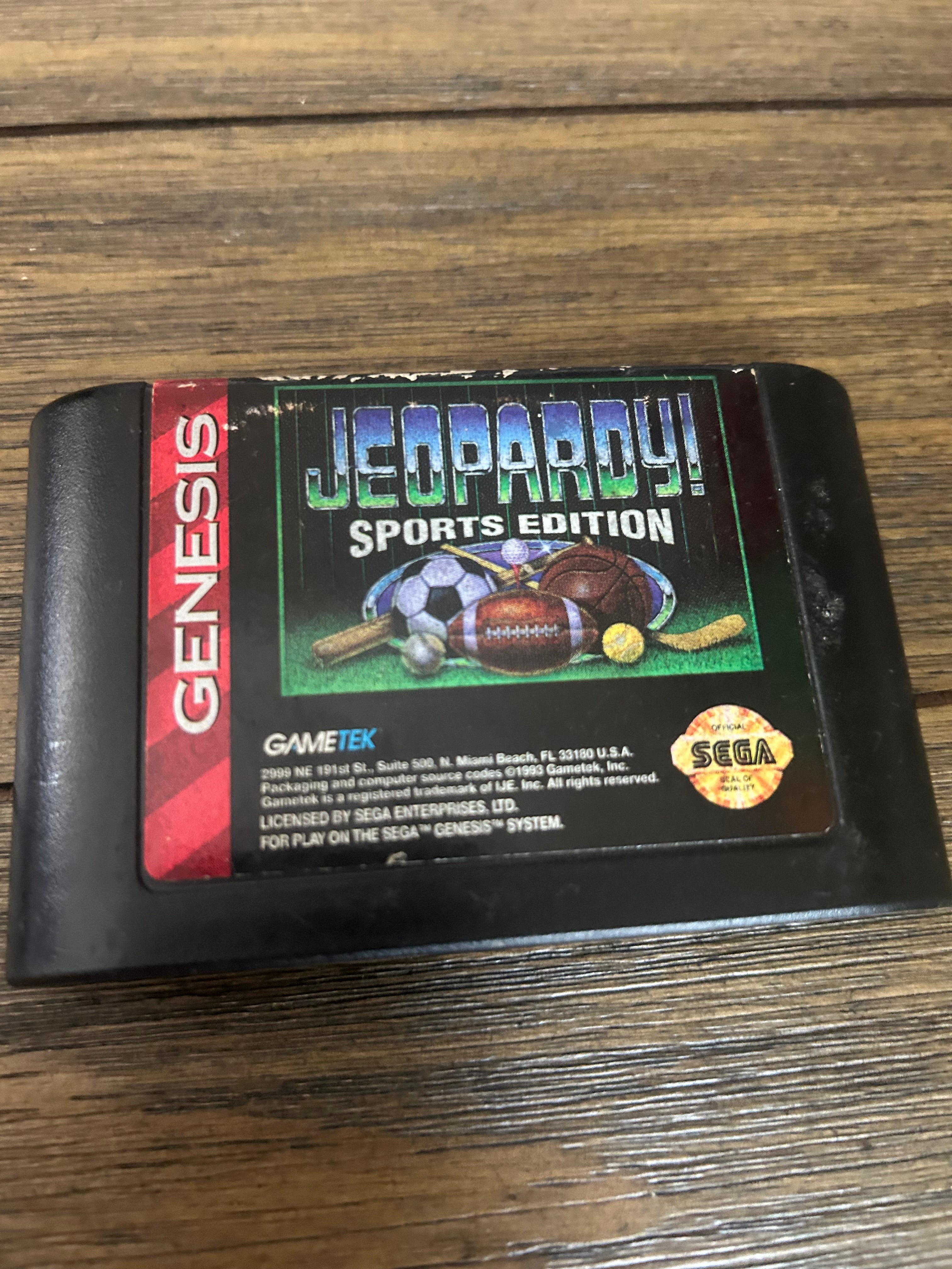 Jeopardy sports edition sega genesis
